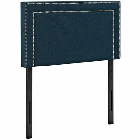 MODWAY FURNITURE Jessamine Twin Fabric Headboard, Azure MOD-5374-AZU